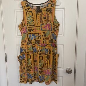 NOOWORKS Big Pocket Dress in Desert Disaster — Size Large